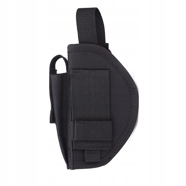 UNIVERSAL ASG PISTOLHOLSTER MED MAGASINLADERE IWB OWB SORT