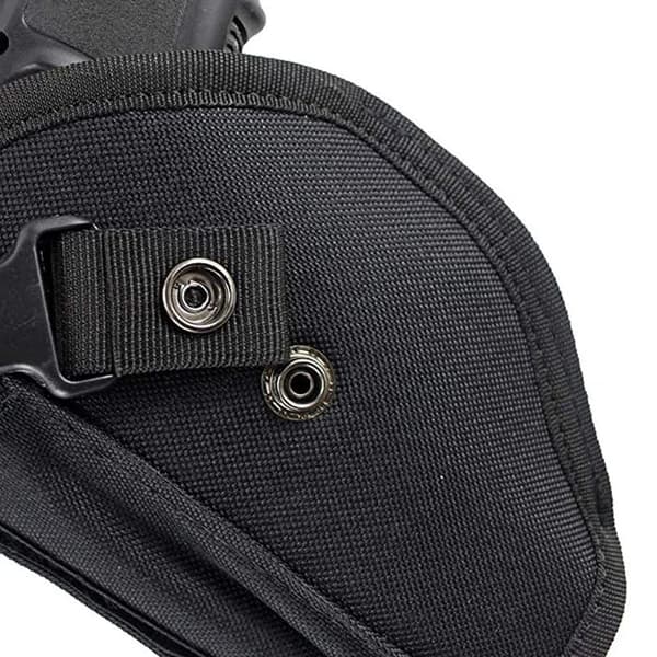 UNIVERSAL ASG PISTOLHOLSTER MED MAGASINLADERE IWB OWB SORT