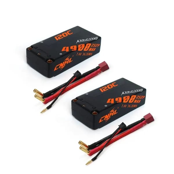 Lipo-batteri, hög kapacitet, 120C urladdningshastighet, 2S 8000mah T 2st