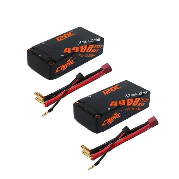Lipo-batteri, hög kapacitet, 120C urladdningshastighet, 2S 8000mah T 2st