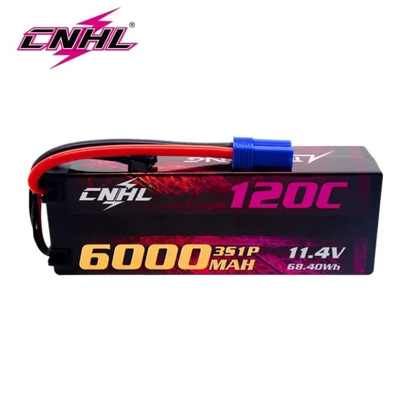 Lipo batteri, 6000mAh kapacitet, 120C afladningshastighed, 4S 6000mah 120C EC5