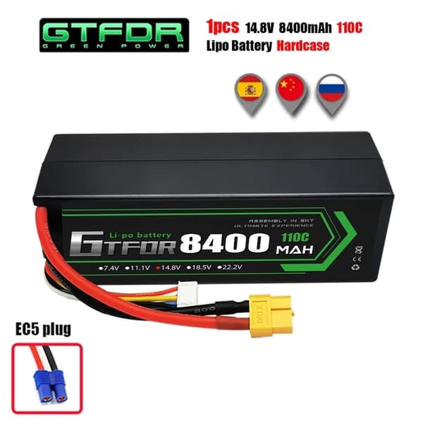 Lipo-akku RC Arramaan, suuri kapasiteetti, useita jännitevaihtoehtoja, 1PC4S9200DH130CXT90