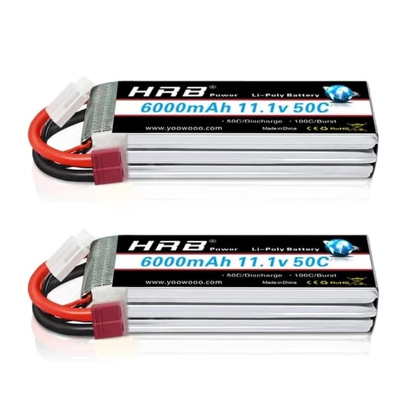 Lipo Batteri, Høj Kapacitet, Flere Spændingsmuligheder, 3S 1300mah XT60-2PC 3S 6000mah T-2PC