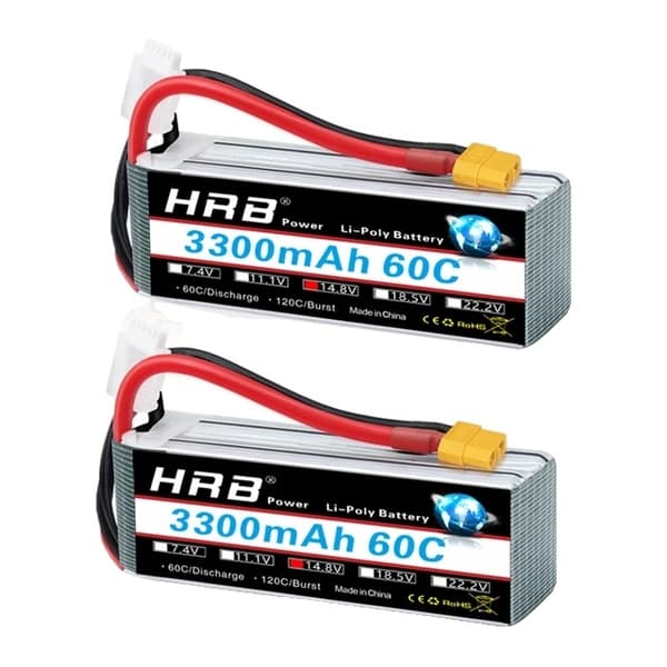 Lipo-akku, suuri kapasiteetti, useita jännitevaihtoehtoja, 3S 1300mAh XT60-2PC