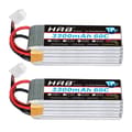 Pikkukuva 1 / 2: Lipo-akku, suuri kapasiteetti, useita jännitevaihtoehtoja, 3S 1300mAh XT60-2PC