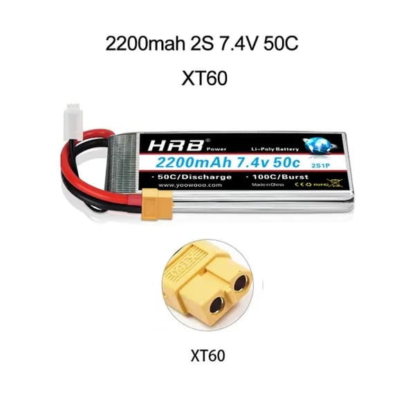 RC Lipo-batteri, olika spänningsalternativ, hög kapacitetsomfång, 3S 6000mah 50C T