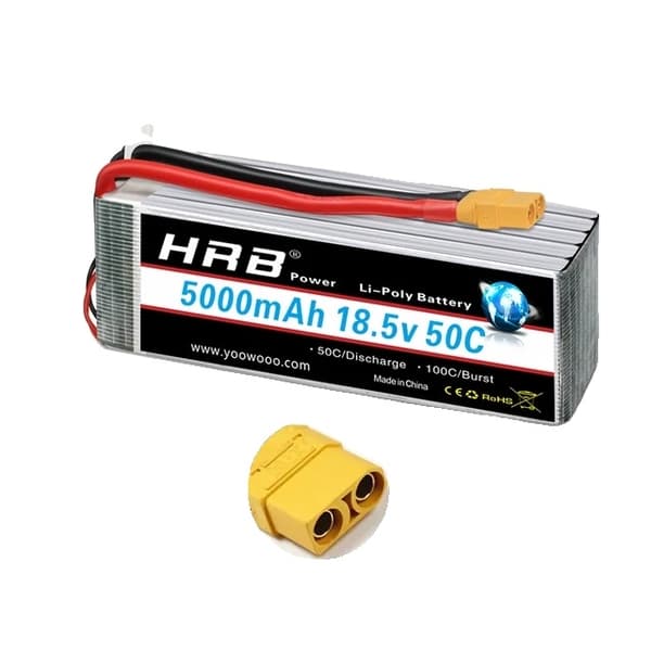 RC Lipo Batteri, Forskellige Spændingsmuligheder, Høj Kapacitetsområde, 3S 6000mah 50C T