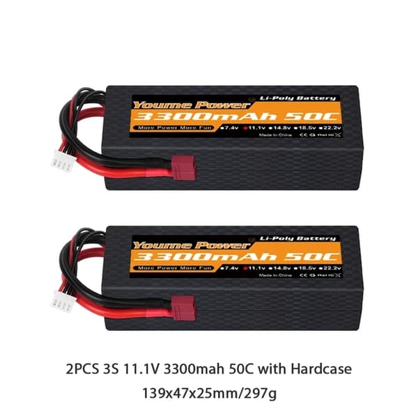 Lipo Batteri, Høj Kapacitet, Flere Størrelser, 6S 3300mah 50C T
