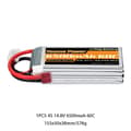 Pikkukuva 2 / 2: Lipo-akku, suuri kapasiteetti, useita kokoja, 6S 3300mAh 50C T