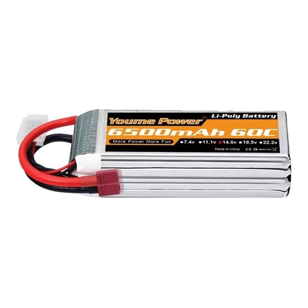 Lipo-akku, suuri kapasiteetti, useita kokoja, 6S 3300mAh 50C T