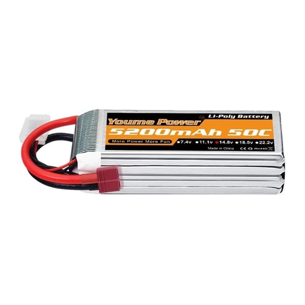 Lipo Batteri, Høj Kapacitet, Flere Størrelser, 6S 3300mah 50C T 4S 5200mah 50C T