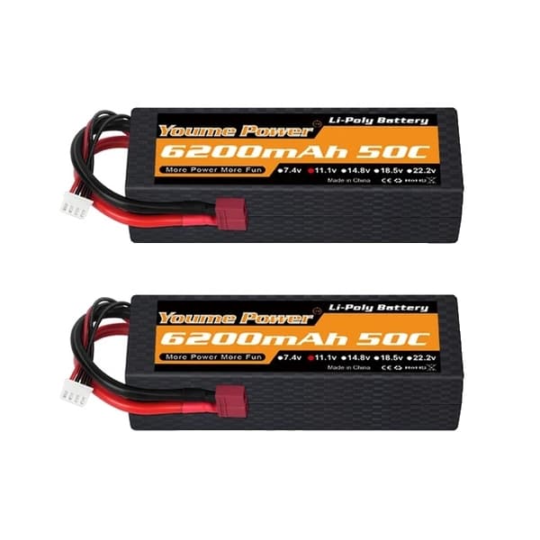 Lipo Batteri, Høj Kapacitet, Flere Størrelser, 6S 3300mah 50C T