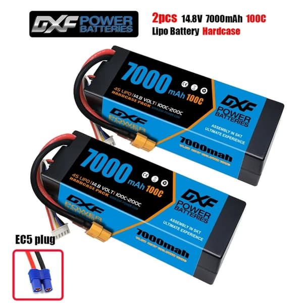 RC Bil Batteri, Høj Kapacitet, Hardcase, 2PCS4S8400HARDEC5