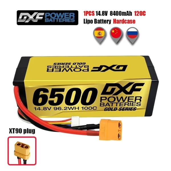 RC Bil Batteri, Høj Kapacitet, Hardcase, 2PCS4S8400HARDEC5