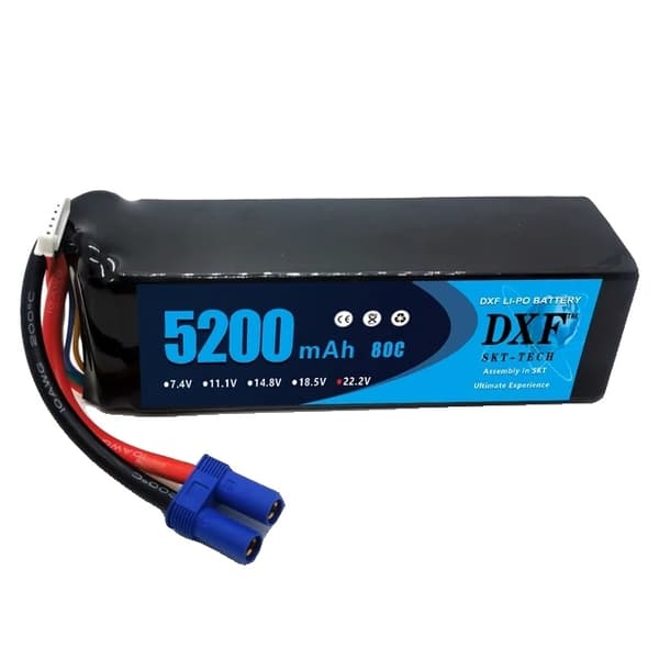 Lipo-batteri til RC-bil, 14,8V 10000mAh kapacitet, kompatibel med forskellige spændinger., 1PCS4S7000100CXT90 1PCS6S520080CEC5