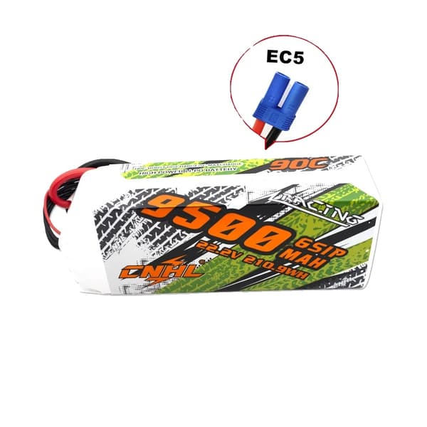 Lipo Batteri, Høj Kapacitet 5200mAh, Høj Afladningshastighed 90C, 6S 9500mah 90C EC5 6S 9500mah 90C EC5