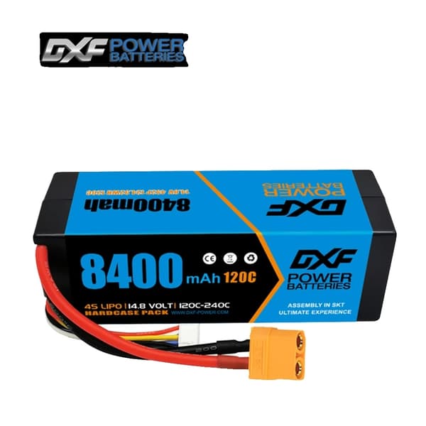 Lipo-akku, 148V 8400mAh kapasiteetti, yhteensopiva erilaisten RC-autojen kanssa., 1PCS4S7000100CXT90