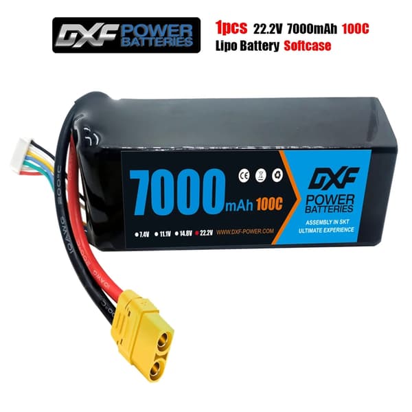 Lipo-akku, 148V 8400mAh kapasiteetti, yhteensopiva erilaisten RC-autojen kanssa., 1PCS4S7000100CXT90