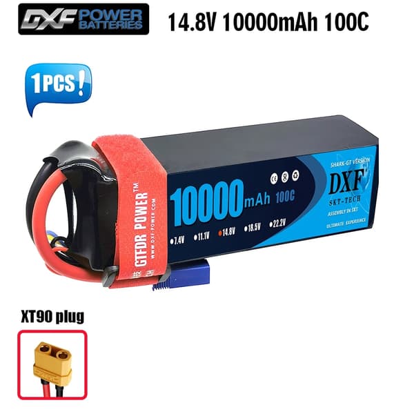 Lipo-akku, 148V 8400mAh kapasiteetti, yhteensopiva erilaisten RC-autojen kanssa., 1PCS4S7000100CXT90