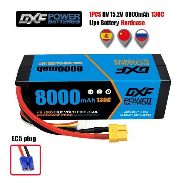 Lipo-akku, 148V 8400mAh kapasiteetti, yhteensopiva erilaisten RC-autojen kanssa., 1PCS4S7000100CXT90