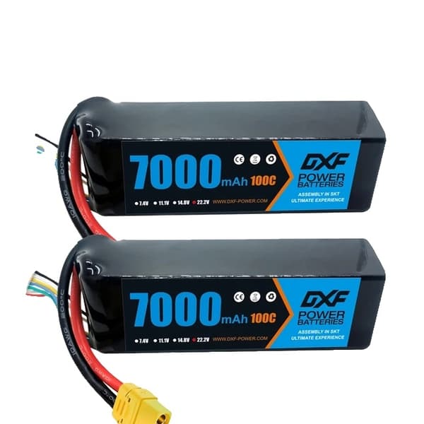 Lipo Batteri, 9400mAh Kapacitet, Høj Spændingsunderstøttelse, 2PCS6S7000100CXT90 2PCS6S7000100CXT90