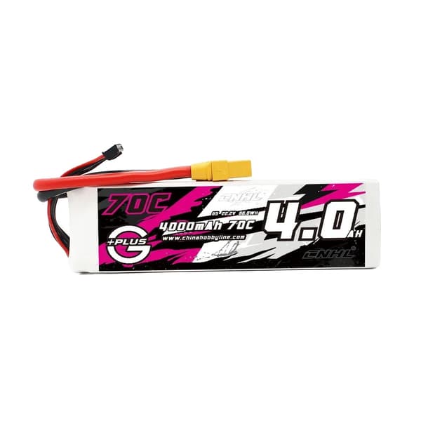RC-akku 4000mAh 6S 22,2V, 70C purkaus, XT90-liitin,6S 4000mAh 70C XT90