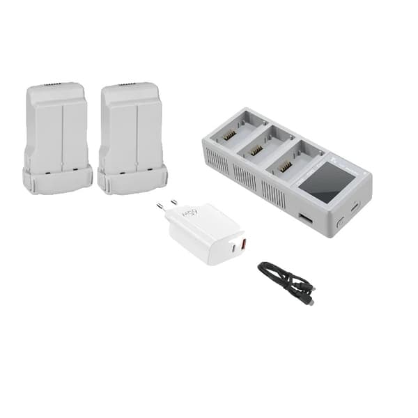 3850mAh batteri til DJI Mini 3, lang flyvetid, hurtig opladning,2Batteri 1Oplader-EU