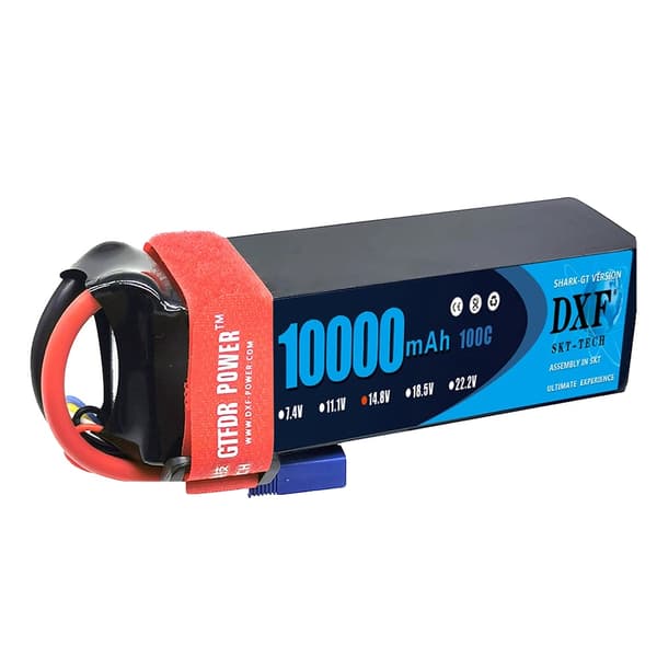 RC Lipo-batteri, 10000mAh kapacitet, 14.8V spænding,2PCS4S10000XT90