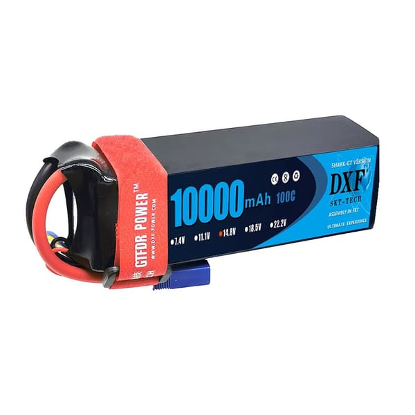 RC Lipo-batteri, 10000mAh kapacitet, 14.8V spänning,1PCS4S10000XT90