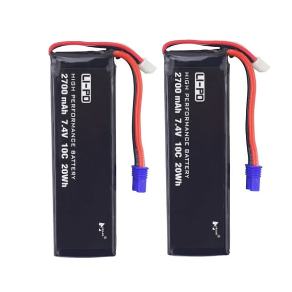 Li-Po-batteri för Hubsan H501S, 2700mAh kapacitet, 10C urladdningshastighet,2ST Batteri