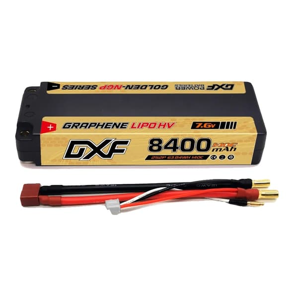 DXF Lipo-akku, 8400mAh kapasiteetti, 140C purkausnopeus,4PCS2S8400140CT5MM