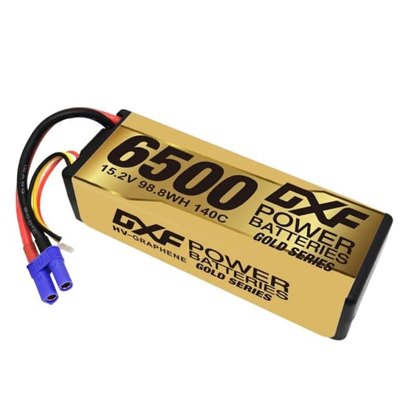 DXF 4S LiPo-batteri, 6500mAh kapacitet, 15,2V spänning,1STK4S6500140CEC5