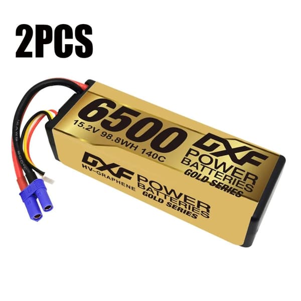 DXF 4S LiPo-batteri, 6500mAh kapacitet, 15,2V spænding,2PCS4S6500140CEC5