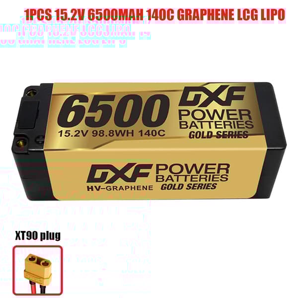 Grafeeni LCG LiPo-akku, 6500mAh kapasiteetti, 140C purkausnopeus,1PCS4S65005MMXT90