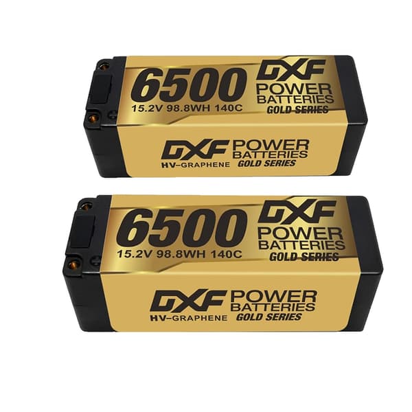 Graphene LCG LiPo-batteri, 6500mAh kapacitet, 140C afladningshastighed,2PCS4S65005MMEC5