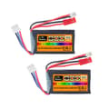 Pikkukuva 1 / 2: 7.4V Li-Po akku, 800mAh kapasiteetti, 50C purkausnopeus,2 kpl