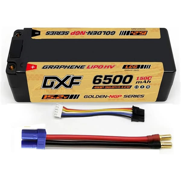 DXF Lipo-batteri, 6500mAh kapacitet, 15,2V spænding,1PCS6500150C5mmEC5