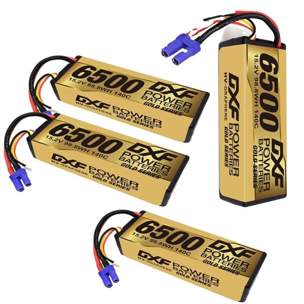 Lipo-akku, 15.2V, 6500mAh, 140C,4KPL 4S 6500 EC5