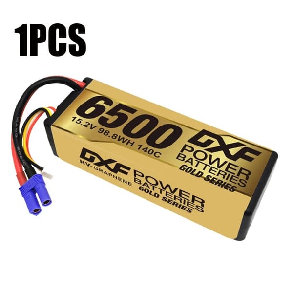 DXF 4S LiPo-batteri, 6500mAh kapacitet, 15,2V spænding,1STK4S6500140CEC5