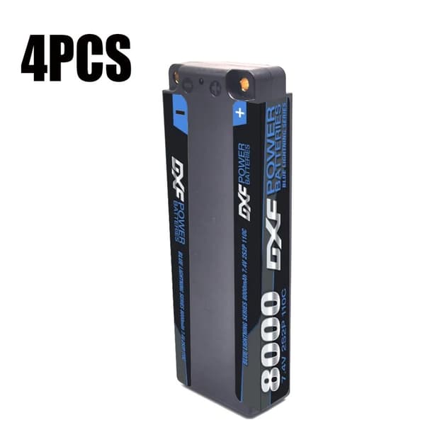 Lipo-akku, 8000mAh kapasiteetti, 110C purkausnopeus,4PCS2S8000110CT5MM