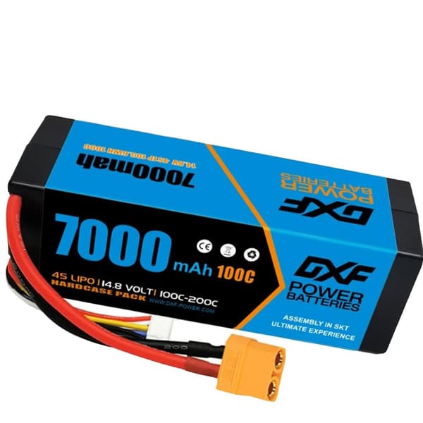DXF Lipo-batteri, 7000mAh kapacitet, 14.8V spänning,