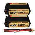 Miniatyrbillede 1 af 2: DXF Lipo-batteri, høj kapacitet 6300mAh og 7000mAh, Shorty HV-design,2PCS4800140CGDEANS