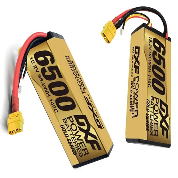Lipo-akku, 15.2V, 6500mAh, 140C, 4S,2KPL 4S 6500 XT90