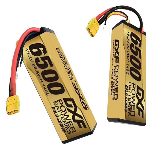 Lipo-akku, 15.2V, 6500mAh, 140C, 4S,2KPL 4S 6500 XT90