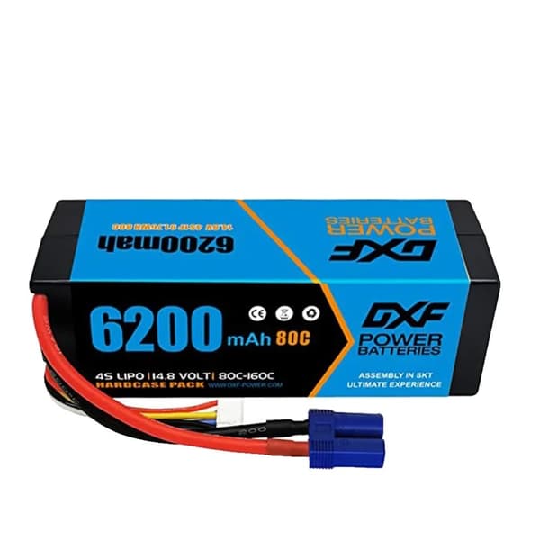 RC Lipo-batteri, 14,8V 6200mAh, 80C afladningshastighed,2PCS4S620080CEC5