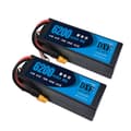 Miniatyrbillede 1 af 2: Lipo batteri, 148V 8400mAh kapacitet, 120C afladningshastighed,2PCS 6200  XT90