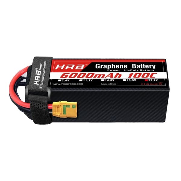 Grafenbatteri, 6000mAh kapacitet, 100C afladningshastighed,6S 6000mah XT90S 1PC