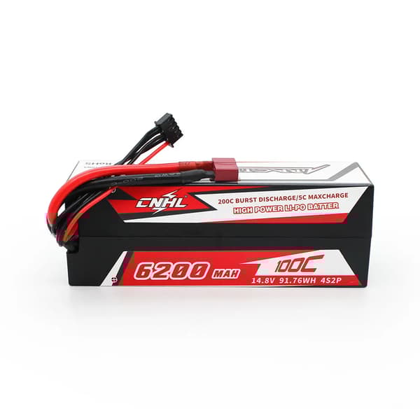 LiPo 4S Batteri 6200mAh, Hög urladdningshastighet 100C, Kompatibel med Deans-kontakt,1 stycke