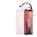 Miniatyrbillede 1 af 2: Lipo Batteri, 6000mAh Kapacitet, Deans T Plug Kompatibilitet, 6000mAh-2S-70C-T