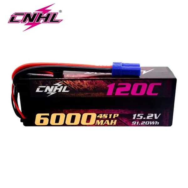 Lipo batteri, 6000mAh kapacitet, 120C afladningshastighed, 4S 6000mah 120C EC5